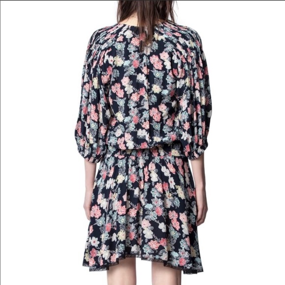 SOLD NEW Zadig & Voltaire Raspali Flowers Dress - Picture 5 of 14